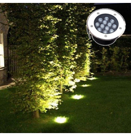 Spot Balizador Led 12w Branco Frio Blindado Para Piso